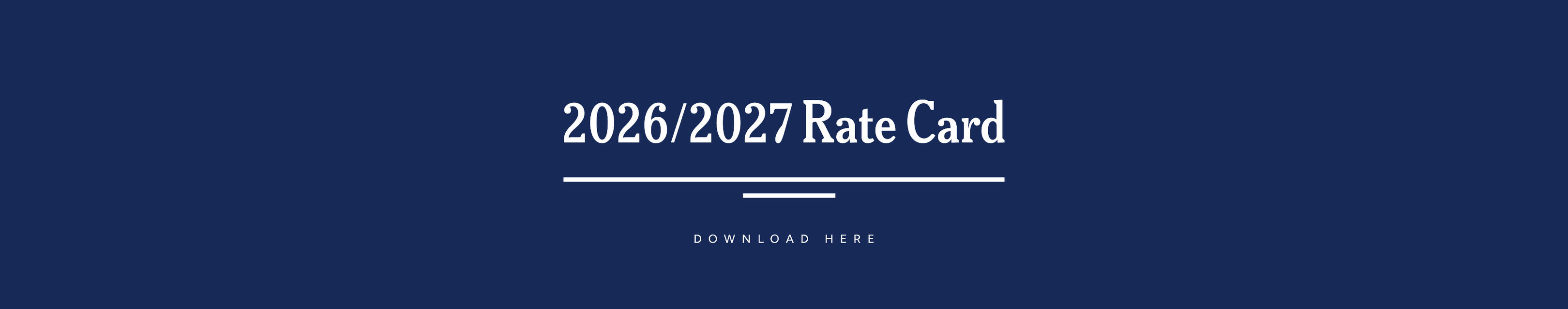Rate Card Click to download Ledger Lines' rate card for all financial services.